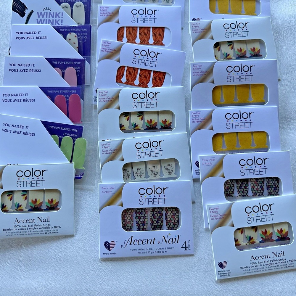 Color street Nail Polish Strips 211 Pc Lot rare OG sets 166 Nail‎ Kits + 45 Xtra - Picture 10 of 15